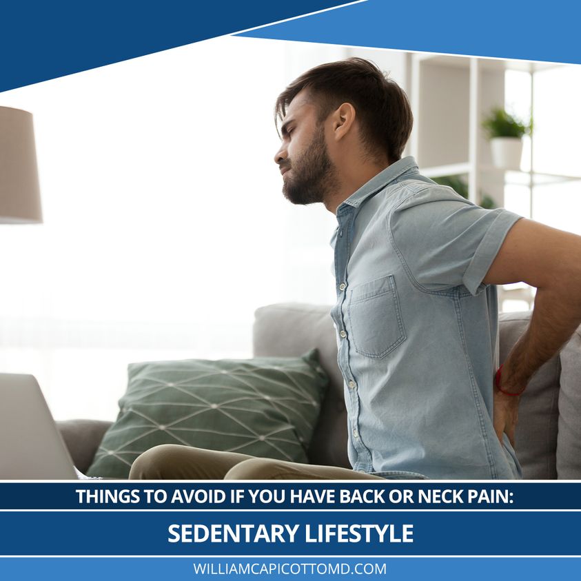 You are currently viewing Things to Avoid if you Have Back or Neck Pain: Sedentary Lifestyle