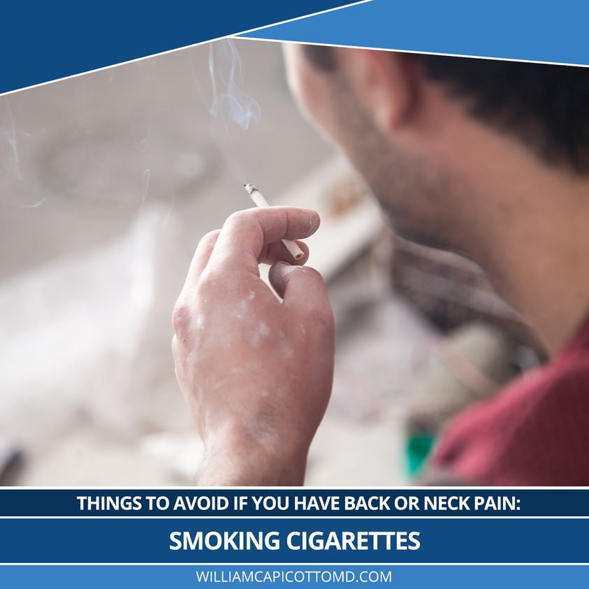 You are currently viewing Things to Avoid if you Have Back or Neck Pain: Smoking Cigarettes