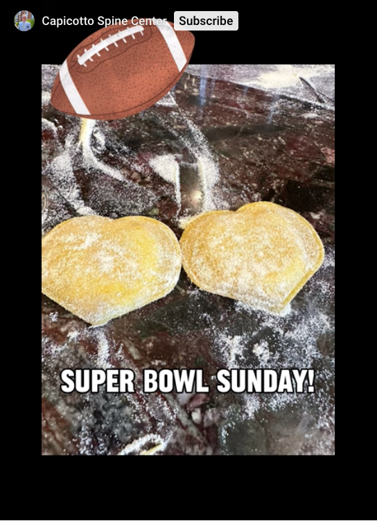 Cooking with Capicotto: Get in the kitchen with Dr William Capicotto as he tackles heart-shaped ravioli for Super Bowl Sunday.