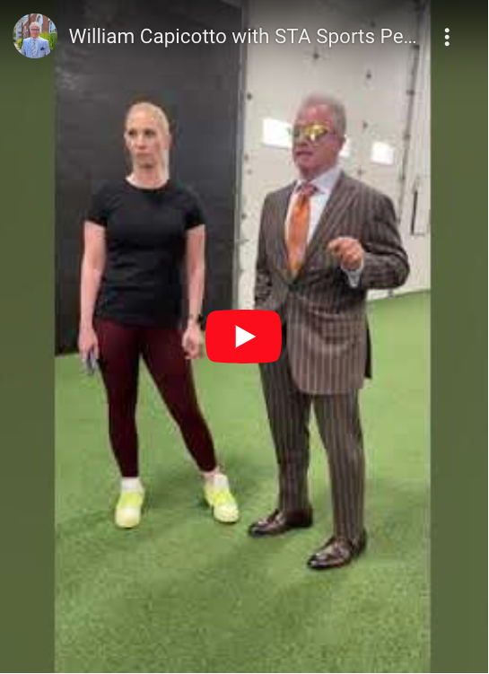 Melanie and Dr William Capicotto MD visited STA Sports Performance and found themselves flexing more than just our funny bones.