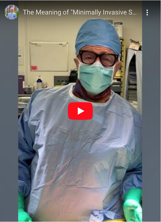 Hear Dr. William Capicotto on the meaning of "Minimally Invasive Spine Surgery" and how he does the right surgery for the right patient.
