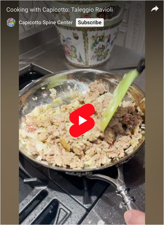 Watch as Dr. William Capicotto cooks up some tuna steak with mushrooms & chive salad.