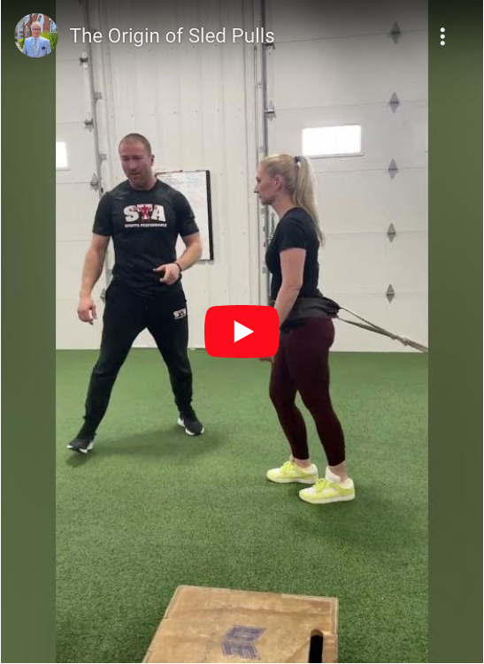 Do you know the connection between strength training sled pulls and tree cutting?