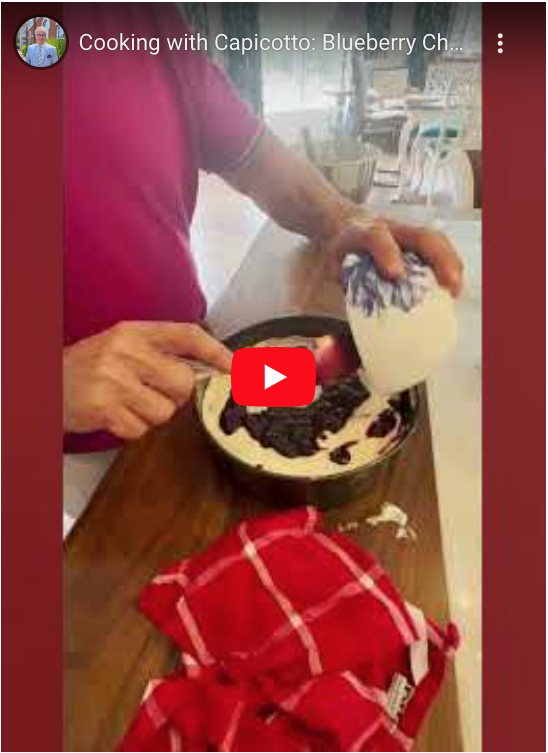 Read more about the article Cooking with Capicotto: Blueberry Cheesecake (Part 2/2)