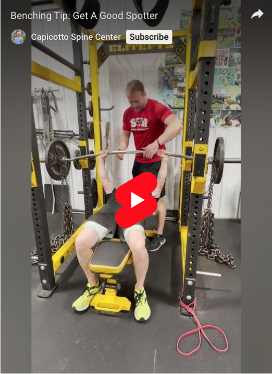 Read more about the article Benching Tip: Get A Good Spotter