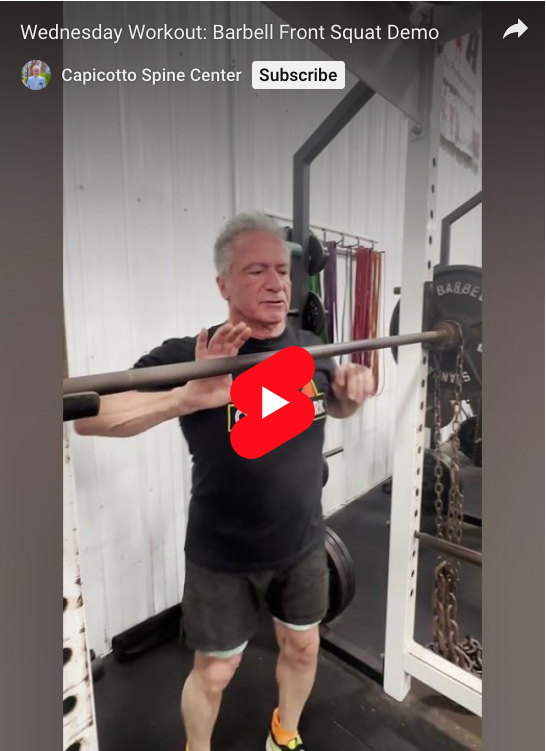 Read more about the article Wednesday Workout: Barbell Front Squat Demo