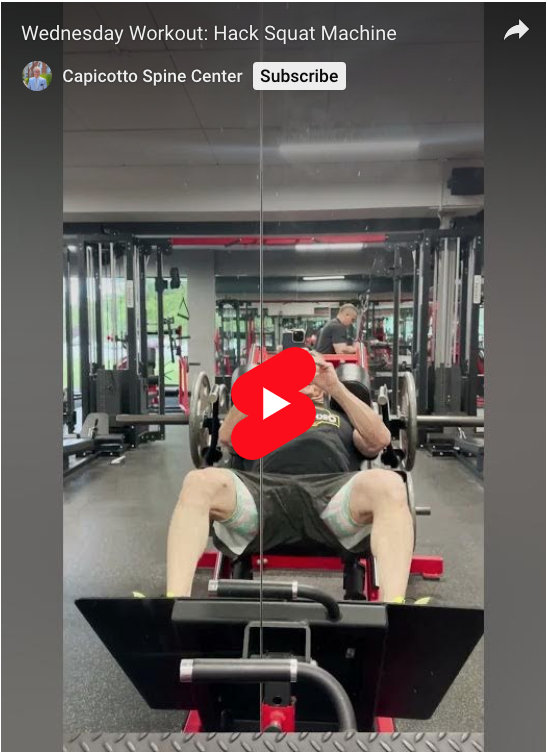 Read more about the article Wednesday Workout: Hack Squat Machine