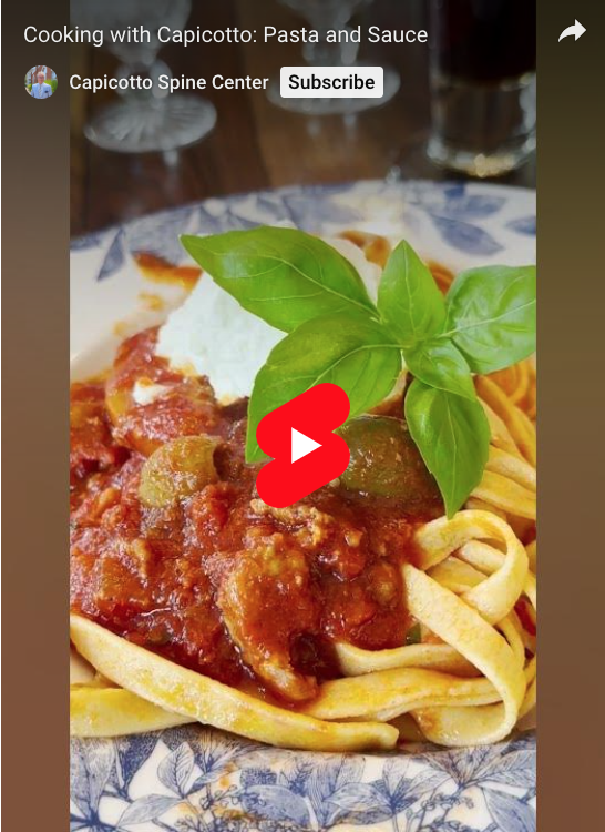 Read more about the article Cooking with Capicotto: Pasta and Sauce