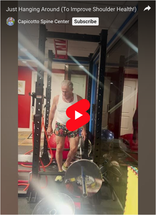 Read more about the article Just Hanging Around (To Improve Shoulder Health!)