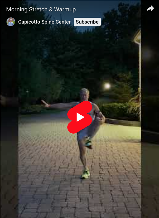 I don't typically highlight my morning stretch routine, but warming up and waking the body helps to activate the body, reduce stiffness and soreness from sleeping, and prepare your mind and body for whatever the day brings.