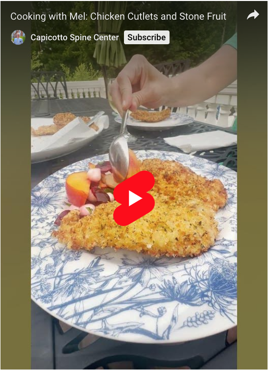 Read more about the article Cooking with Mel: Chicken Cutlets and Stone Fruit