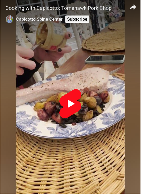Read more about the article Cooking with Capicotto: Tomahawk Pork Chop