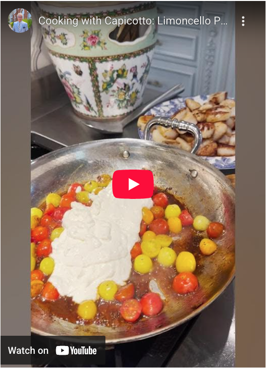 Read more about the article Cooking with Capicotto: Limoncello Pasta (Part 2/2)