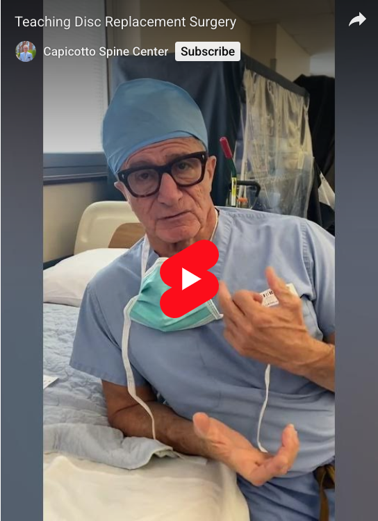 Read more about the article Teaching Disc Replacement Surgery