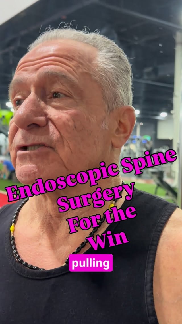 Five weeks after endoscopic three level spinal decompression